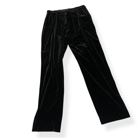 VTG Neiman Marcus Black White Lounge Suit Black Velvet White Satin Collar & Cuff - Picture 11 of 16